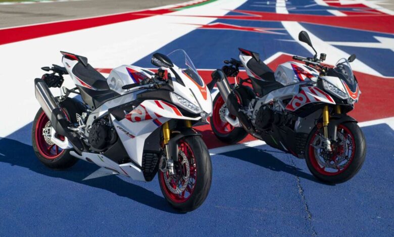 Aprilia RSV4 Factory 2023 and Tuono V4 Factory in limited edition Speed ​​White paint only this year