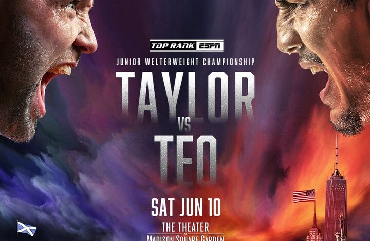 Josh Taylor-Teofimo Lopez officially on June 10 in New York