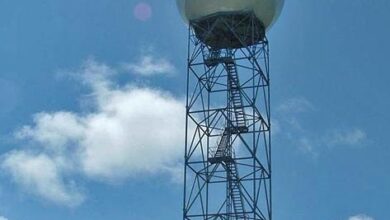 Why are there often strange, fixed radar echoes along the Washington Coast?