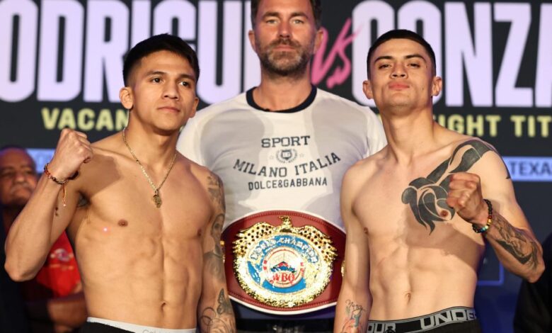 Video: Jesse 'Bam' Rodriguez, Cristian Gonzalez gain weight for Saturday's title fight