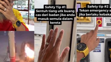Pak Cik Shell reminds drivers to discharge static electricity before handling fuel injectors to avoid fire