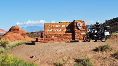Utah National Parks on a Motorcycle BMW R 1200 GS Capitol Reef National Park Mighty 5