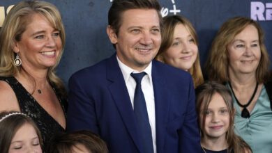 Jeremy Renner attends the premiere, months after crushing the snow : NPR