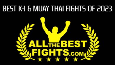 Ranking of the best kickboxing, k-1 and muay thai fights of the year 2023