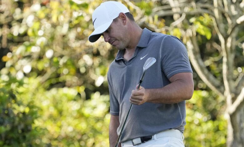 Masters 2023: Brooks Koepka squanders four-stroke lead at Augusta National as Sunday's major struggles continue