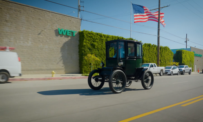Watch Donut Media Drive a 100-year-old EV that still works