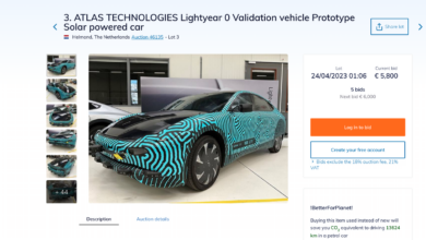 Lightyear Cars sells solar car prototypes at auction