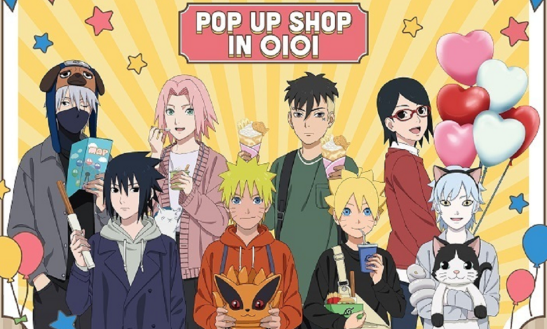 Naruto Boruto pop-up shop merchandise