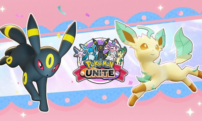 Umbreon and Leafeon will soon join the lineup of Pokémon Unite