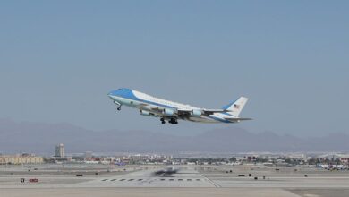 How Air Force One takes off more times than it lands