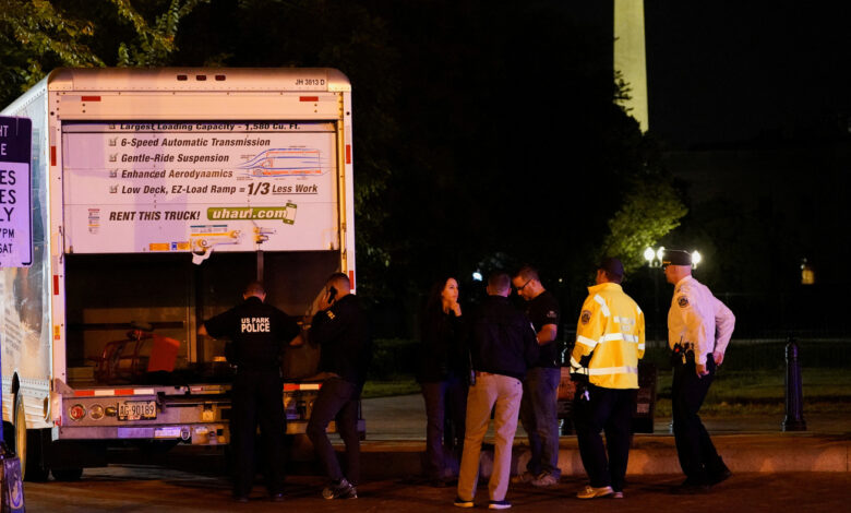 One suspect charged after crashing truck into fence near White House : NPR