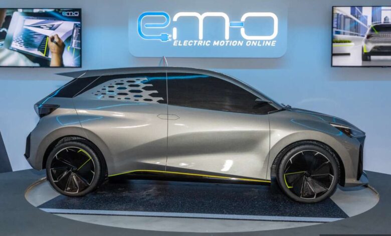 Perodua EMO - Electric Motion Online scale model concept shows the automaker's vision for an electric vehicle future