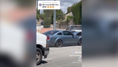 Mustang driver knocks out four vehicles in road rage incident
