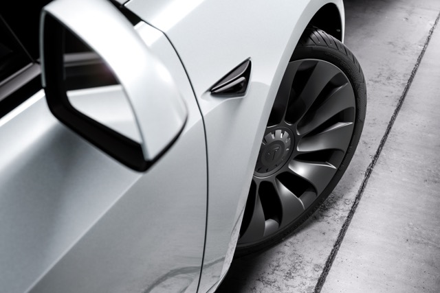 Goodyear green carbon black in Tesla Model 3 . tires