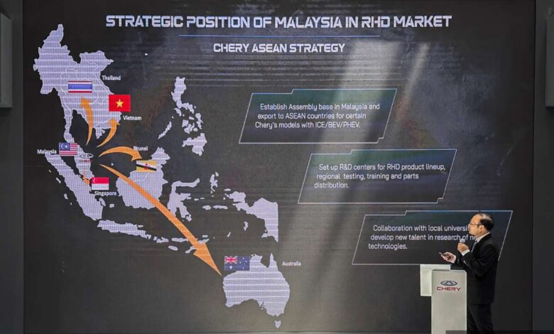 Chery cooperates with Inokom, turning Malaysia into ASEAN's manufacturing hub - R&D center RHD, exporting to Australia
