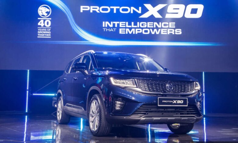 Launched Proton X90 SUV, priced from RM123,800 to RM152,800 - 6 or 7 seats, 1.5L TGDi 48V mild hybrid