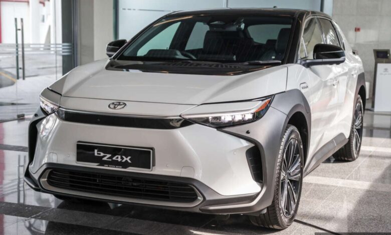Early Toyota bZ4X in Malaysia - tested on local roads;  UMW Toyota installs chargers by launching