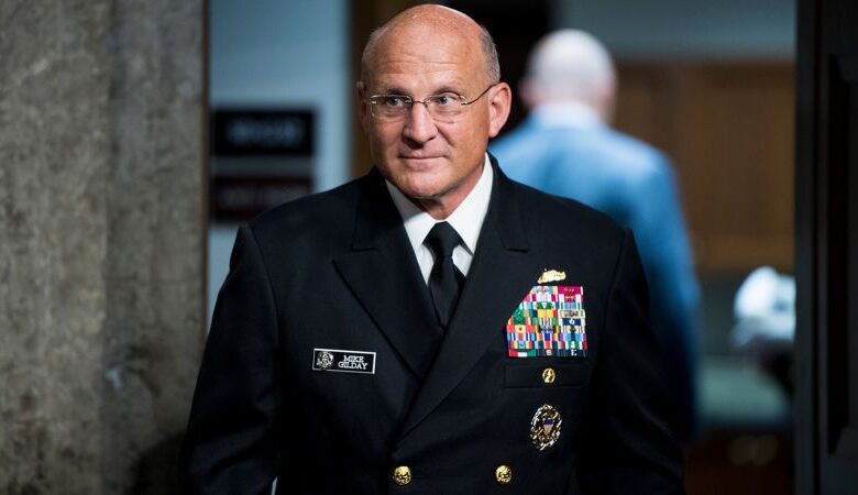 Top US Navy admiral Michael Gilday defends non-binary sailors amid some Republican criticism
