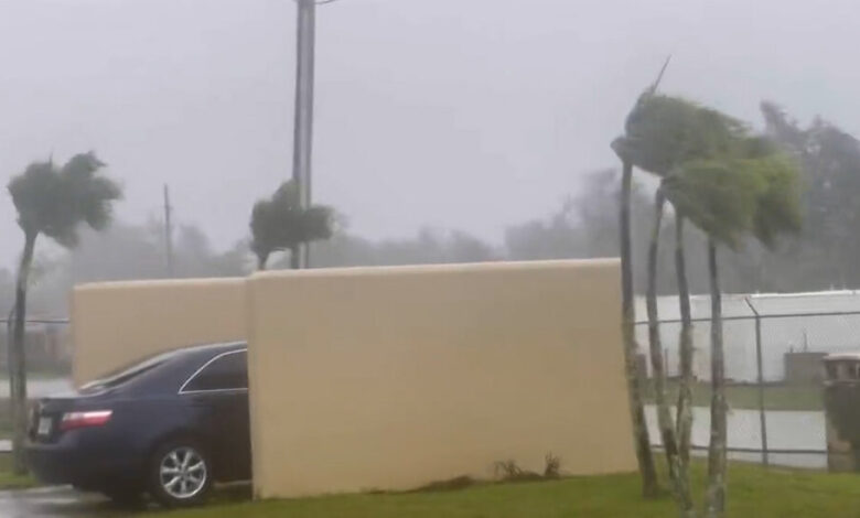 Typhoon Mawar hits Guam with strong winds, power outages