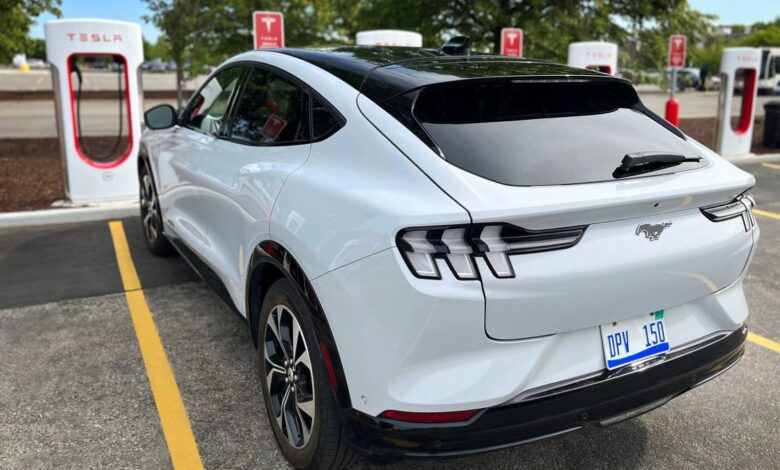 Tesla Superchargers will start squeezing Ford EVs in 2024