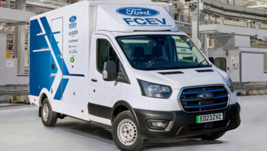 Ford begins testing fuel cell-powered E-Transit in the UK