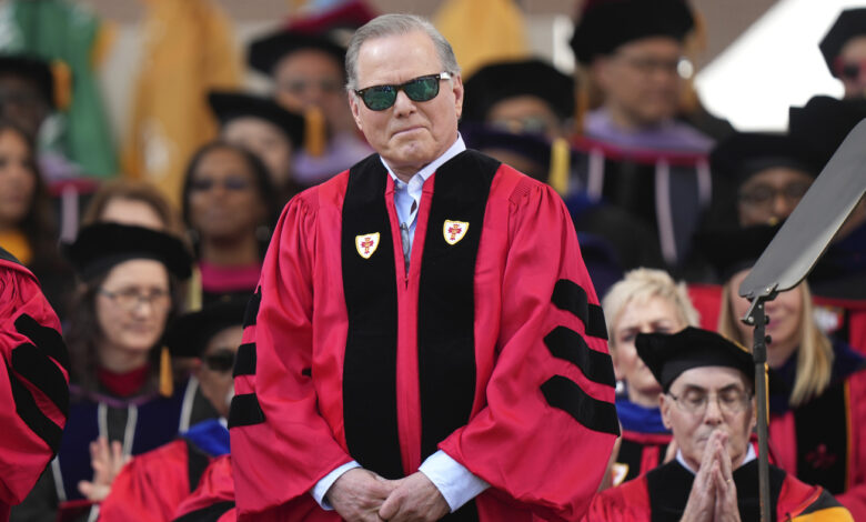 The CEO of Warner Bros.  booed by Boston University graduates during his commencement speech : NPR