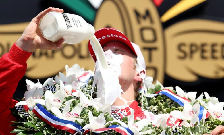 Anti-dairy lobby wants Indy 500 winners to stop drinking milk