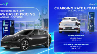 ChargEV Ayer Keroh OBR 50 kW and Starbucks 60 kW DC chargers now cost RM1.20 per kWh
