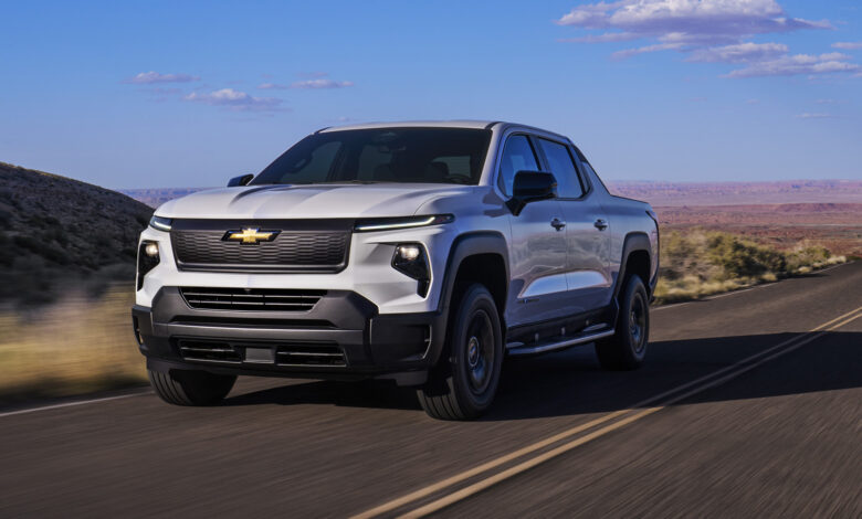 Chevrolet Silverado EV rated at 450 miles in work truck form