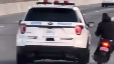 TikTok video shows NYPD SUV catering to motorcyclists