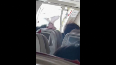 Dozens of people injured after man opened plane door during flight