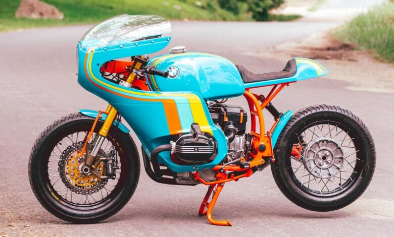 Dreamy: The BMW R80 won the 'Best Paint' award at the Handbuilt Show