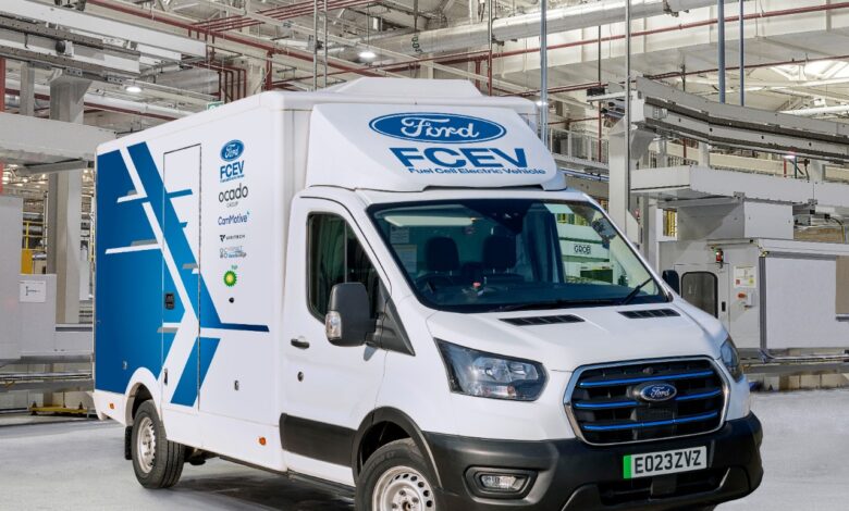 Ford revives interest in hydrogen with E-Transit . fuel cell test