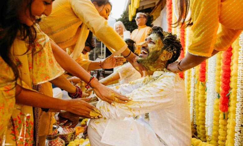 Immersing in Yellow: Capturing the Vibrant Haldi Ceremony in Indian Weddings