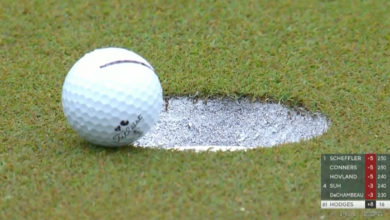 WATCH: Why a putt dropped after 34 seconds at the 2023 PGA Championship ultimately resulted in a penalty