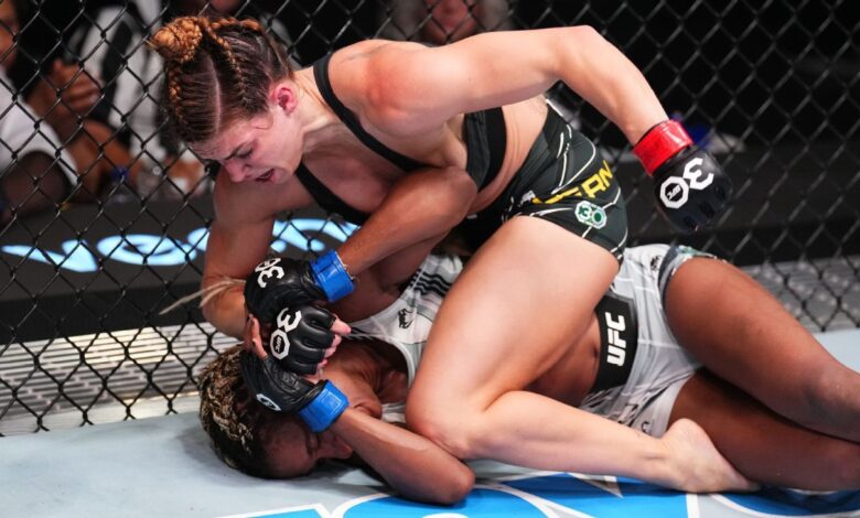 Mackenzie Dern dominates Angela Hill on the carpet in UFC main event