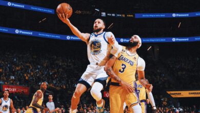 Anthony Davis injured as Warriors beat Lakers in Game 5