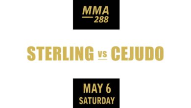 Aljamain Sterling vs Henry Cejudo full fight video UFC 288 poster by ATBF