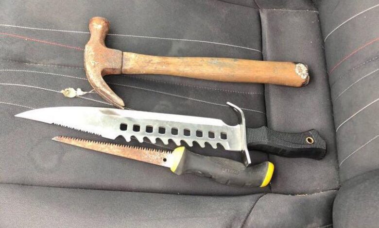 Is it legal to have a knife or weapon in your car?