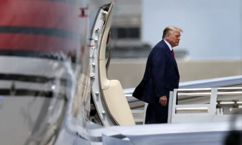 Trump goes to Miami to make accusations