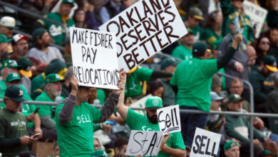 As A's fans protest, Nevada ends stadium bill