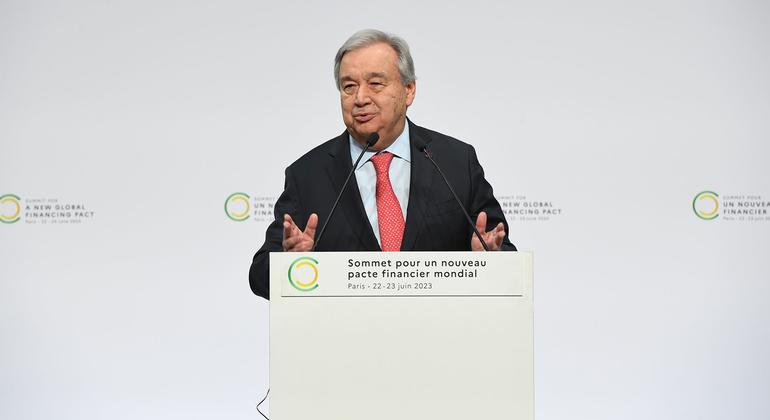 The financial system must evolve in a 'leap towards global justice': Guterres