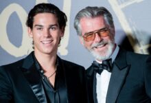Pierce Brosnan on vacation in Italy with son Paris