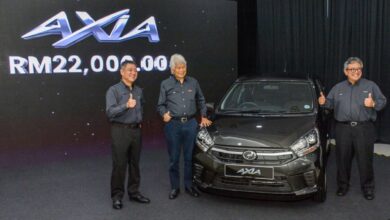 Launch of Perodua Axia E 2023 manual - older bumper, new gray;  cheapest car in Malaysia from RM22k