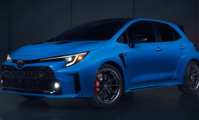 2024 Toyota GR Corolla Circuit Edition makes a return in the US – Blue Flame colour; aero, chassis tweaks