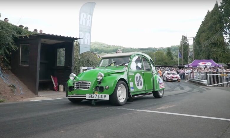 What happens when you five times the power of a 2CV and race it?