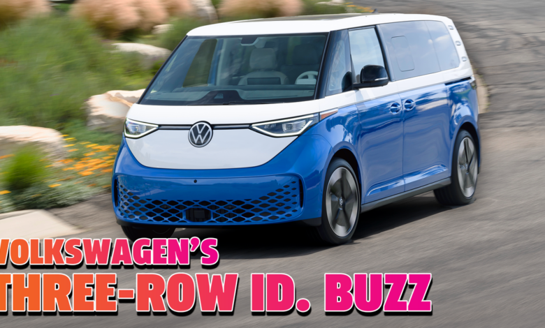 VW's ID Buzz gets a third row of seats for the US and gets a little closer to our VW bus dreams