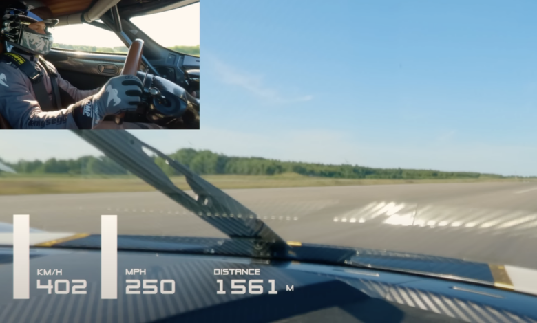Koenigsegg sets new record from 0 to 250 mph in zero