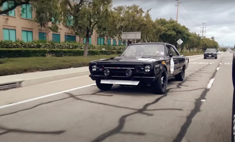 Vinracer's Plymouth GTX Saloon Racer is Long, Black, and Ugly as Hell