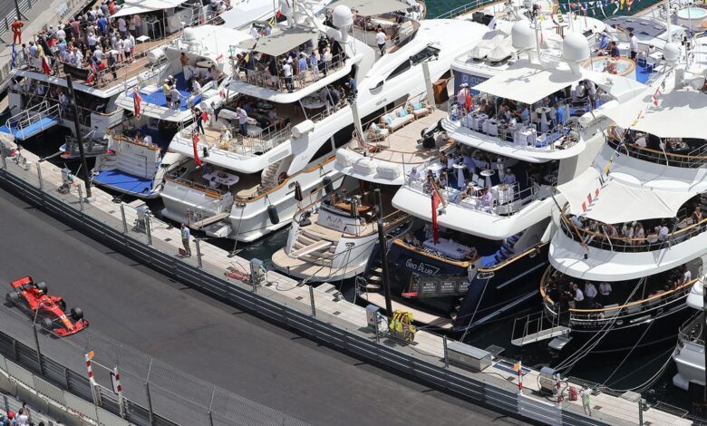 The cost of a Porsche 911 moored at the Monaco Grand Prix for a week